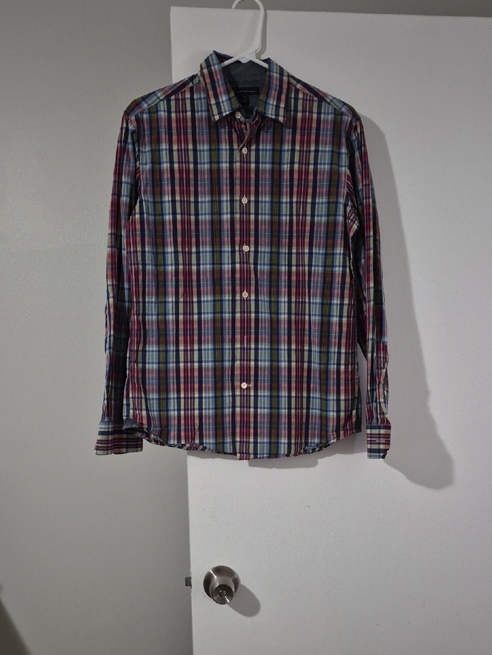 Banana Republic Men's Multicolor Plaid Button-Down Shirt